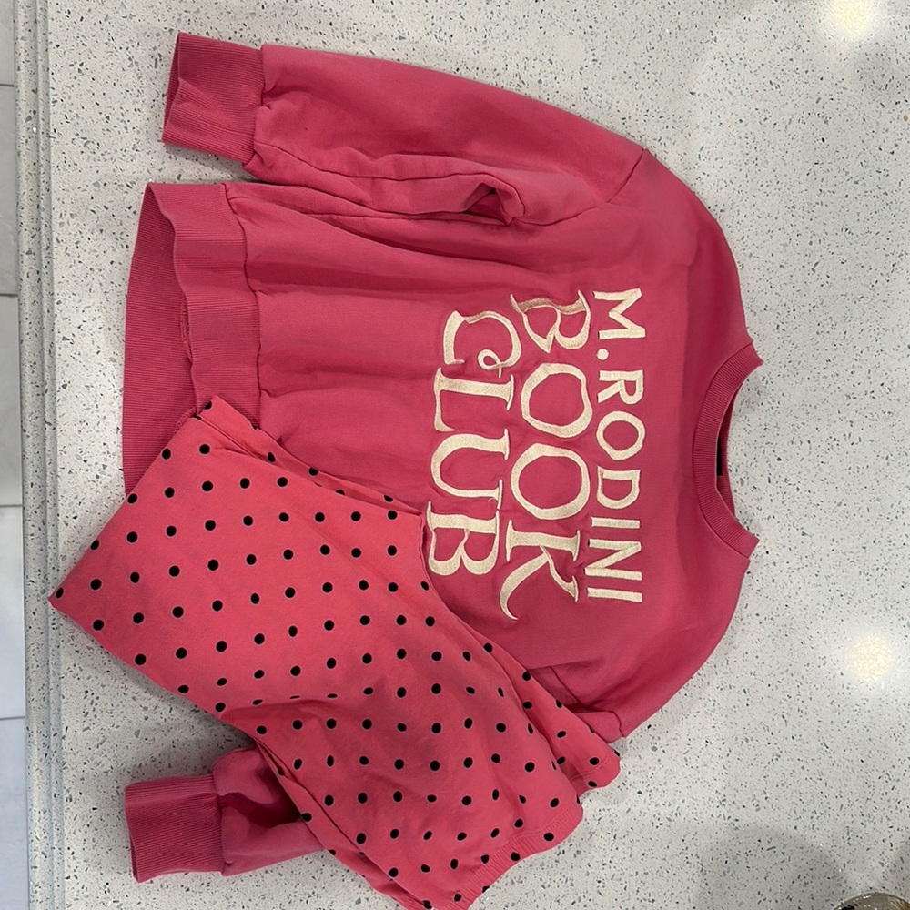 EUC Mini Rodini sweater w/ matching leggings set